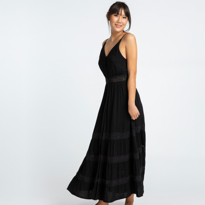 Đầm Maxi Cotton Mặc DRE098 thời trang thiết kế Hity