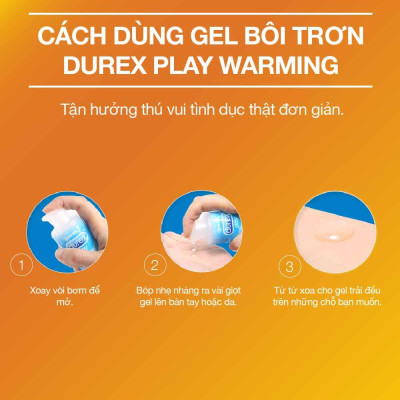 Bộ Gel Bôi Trơn Durex Warming 2 Chai 100ml ( New )