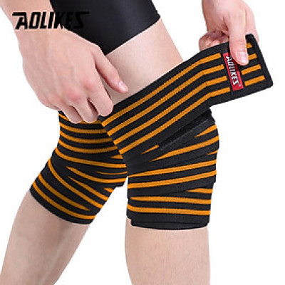 Bộ 2 băng quấn đầu gối tập gym AOLIKES A-7167 knee compression straps