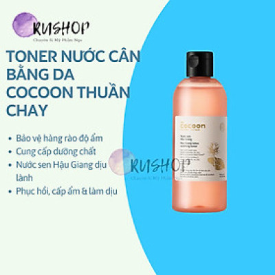 Toner nước cân bằng da SEN Hậu Giang cocoon 310ml Thuần Chay 
