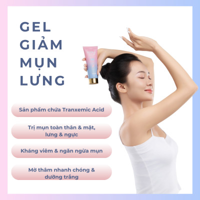 GEL LÀM SÁNG VÀ GIẢM MỤN LƯNG SILKY BACK NHẬT BẢN