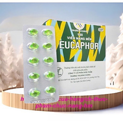 Eucaphor hỗ trợ giảm ho, hộp 100 viên