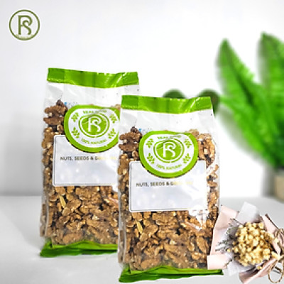 [COMBO] 2 Túi 500G Nhân Hạt Óc Chó Vàng Real Food Làm Sữa Hạt & Làm Snack Giàu Omega-3, Tốt Cho Não & Tim