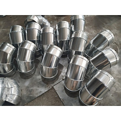 cut ống gió D200 tôn hoa sen, cut 90 độ