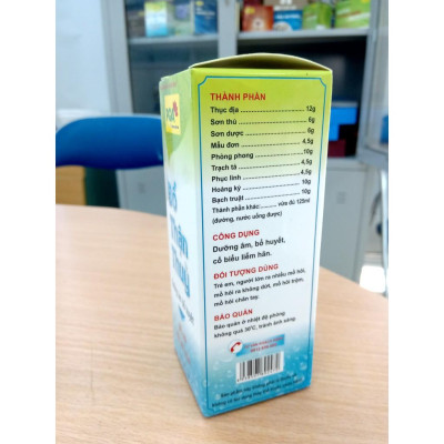 Bổ Thận Thủy PQA Hỗ Trợ Bổ Âm Dưỡng Huyết, Hạn Chế Tiết Mồ Hôi Tay Chân, Mồ Hôi Trộm Hộp 125ml