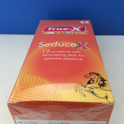 Bộ 2 hộp bao cao su True-X SeduceX chấm nổi 1 hộp 12 chiếc