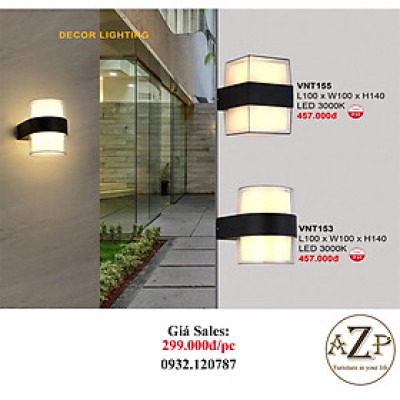 AZP - ĐÈN ỐP VÁCH / ĐÈN TRANG TRÍ / ĐÈN TREO TƯỜNG PHÒNG KHÁCH, PHÒNG NGỦ, NHÀ HÀNG, KHÁCH SẠN AZP-VNT phong cách đương đại, hàng nhập khẩu AZP
