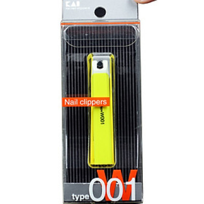 Combo Bấm móng tay thân nhựa KAI cỡ trung màu xanh lá nội địa Nhật Bản