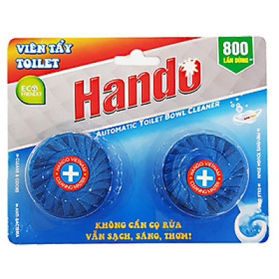 Vỉ 2 viên tẩy và làm thơm toilet Hando