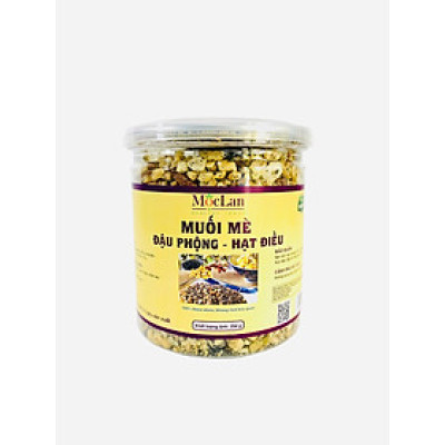Muối mè đậu phộng - hạt điều Mộc Lan (hũ 250g)