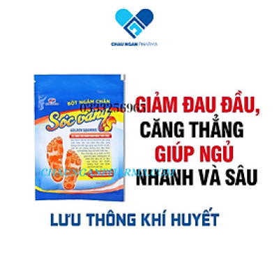 Bột ngâm chân SÓC VÀNG  Gói 200gram - Hỗ trợ lưu thông khí huyết