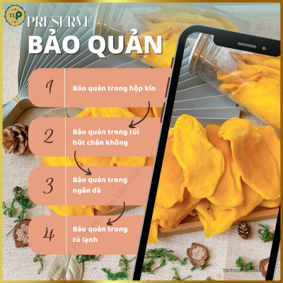 XOÀI SẤY DẺO TÂN LỘC PHÁT BỊCH 150G - THƠM DẺO KHÔNG XƠ - ĐỒ ĂN VẶT YÊU THÍCH