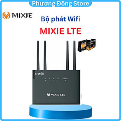 Bộ Phát WIFI Từ Sim 3G/4G MIXIE LTE - 4 Cổng LAN - 4 Anten WIFI 300MBPS, 4 Cổng LAN Hỗ Trợ Lên Đến 32 Thiết Bị - hàng chính hãng