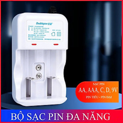 Bộ Sạc Pin Đại, Pin 9V, Pin Tiểu Đa Năng Cao Cấp - Tự Ngắt Khi Đầy, Tự Điều Chỉnh Dòng Sạc, ĐÈN TRANG TRÍ , ĐỒNG HỒ TREO TƯỜNG