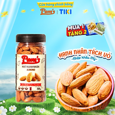 Hạnh Nhân Mỹ Tách Vỏ Pams, Rang Nguyên Vị, Ăn Kiêng Giảm Cân, Ngũ Cốc Dinh Dưỡng Bà Bầu