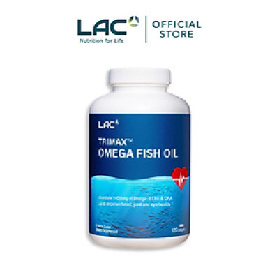 VIÊN UỐNG DẦU CÁ BỔ SUNG OMEGA HỖ TRỢ TIM MẠCH LAC TRIMAX OMEGA FISH OIL (120 VIÊN)