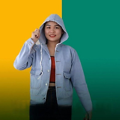 Áo khoát jean nữ rẻ mũ trơn túi hộp túi trong bao đẹp siêu hot-A3110