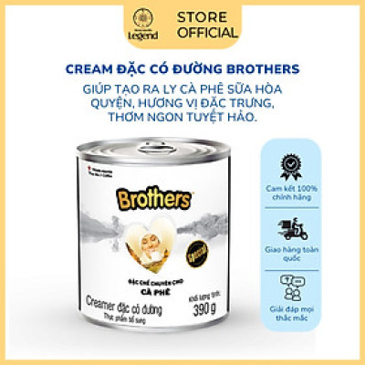 Sữa đặc Brothers Trung Nguyên Legend - Nguyên liệu pha chế cà phê (Lon 390r)
