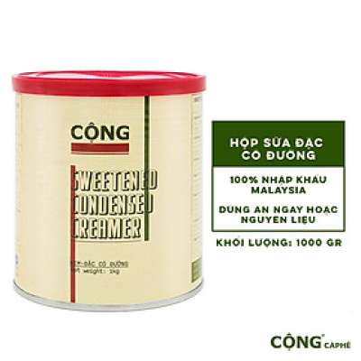 Sữa đặc có đường Cộng Lon 1kg Cộng Cà Phê