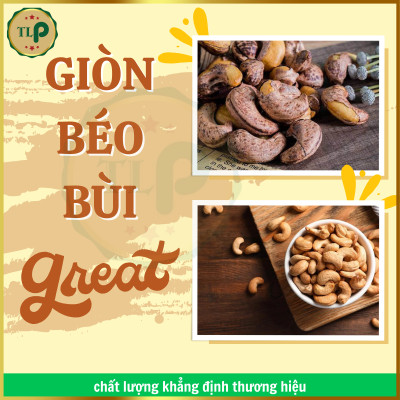 HẠT ĐIỀU RANG MUỐI XẾP HOA TÂN LỘC PHÁT THƠM NGON BÉO BÙI