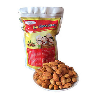 Hạt Hạnh Nhân Nguyên Vỏ Rang Bơ Dương Cát - 500gr