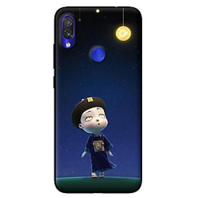 Ốp lưng in cho Xiaomi Redmi Note 7 mẫu Cương Thi Nhìn Trăng - Hàng chính hãng