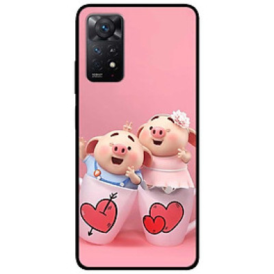 Ốp lưng dành cho Xiaomi Redmi Note 11 Pro 5G - Hai Chú Heo Ly Cặp