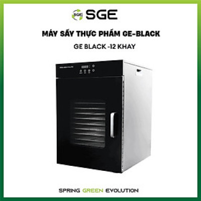 Máy Sấy Thực Phẩm Thế Hệ Mới GE Black 12 khay - Hàng Thailand chính hãng