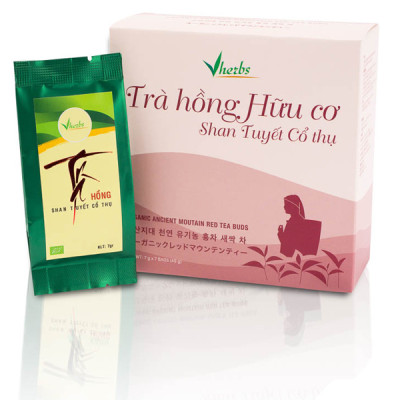 Combo 3 Hộp Trà Hồng Hữu Cơ shan tuyết cổ thụ (Trà Búp)