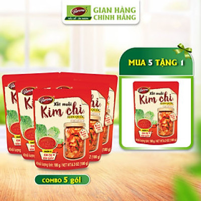 Xốt Muối Kim Chi Hàn Quốc Barona 180g, combo 5 gói Tặng 1 gói cùng loại tươi ngon chuẩn vị không cần nêm nếm