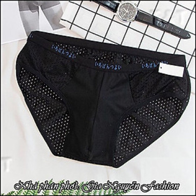Hộp 5 Quần lót tam giác nam nhật lưới thông hơi SNTG02 (có video và ảnh thật)