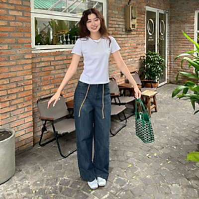 Quần Jeans form rộng cá tính, có size cho nữ Kobi Miều Est.2013