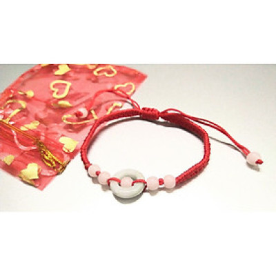 Vòng tay chỉ đỏ may mắn bình an kèm túi đỏ làm quà tặng - đồng điếu