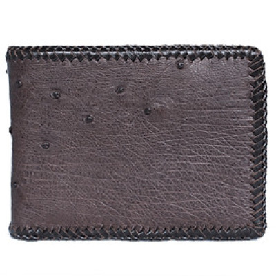  Ví nam da đà điểu màu nâu đất HJ92436-40-44-52-60