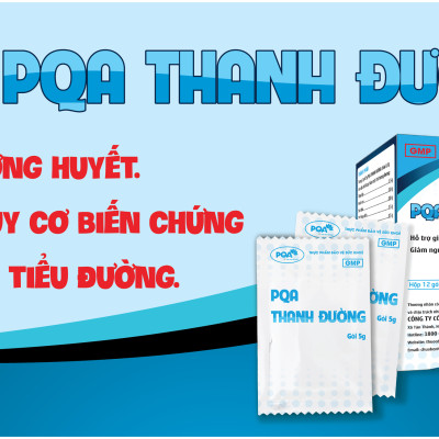 PQA Thanh Đường là dược phẩm thảo dược hỗ trợ giảm đường huyết giảm nguy cơ biến chứng của bệnh tiểu đường cho người bị tiểu đường, người có đường huyết cao.