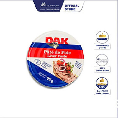 Pate Gan Heo Hộp Dak 90g - Nhập Khẩu Đan Mạch | Dak Liver Paste 90g