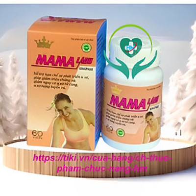 Mama lady Kingphar  60v ,  Giúp Điều Hòa Khí Huyết, Tăng Cường Miễn Dịch Của Cơ Thể hỗ trợ giảm u xơ tử cung, u xơ buồng trứng