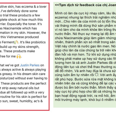 SỮA RỬA MẶT DA BY M.O.I HỒ NGỌC HÀ